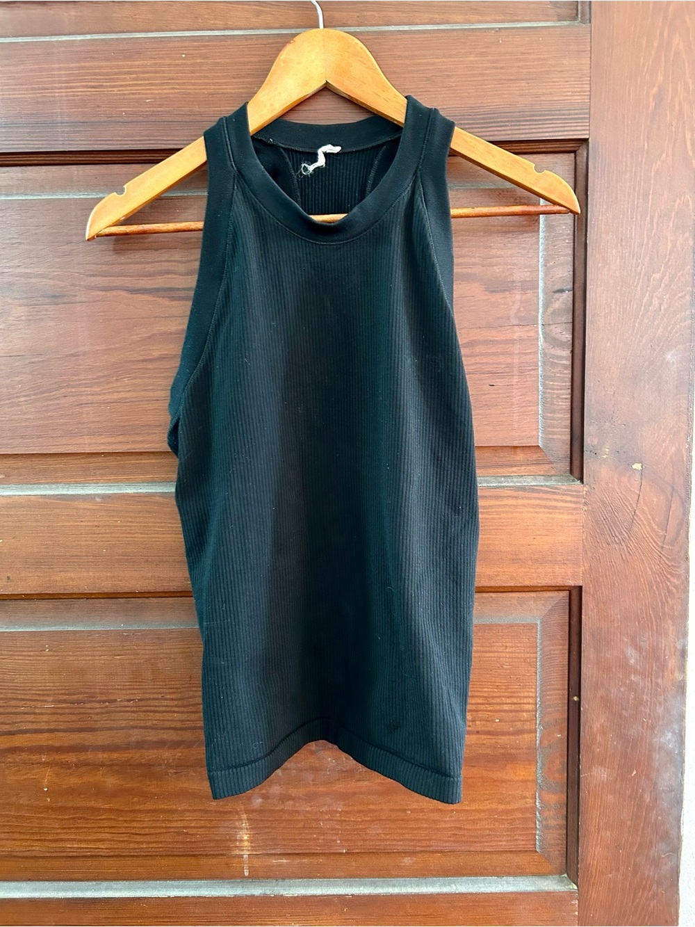 Athleta Women’s Sleeveless Signature Rib Tank in Black